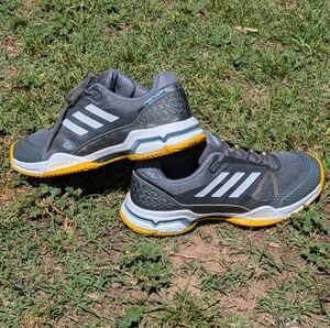 Adidas Gray & Yellow Athletic Sneakers